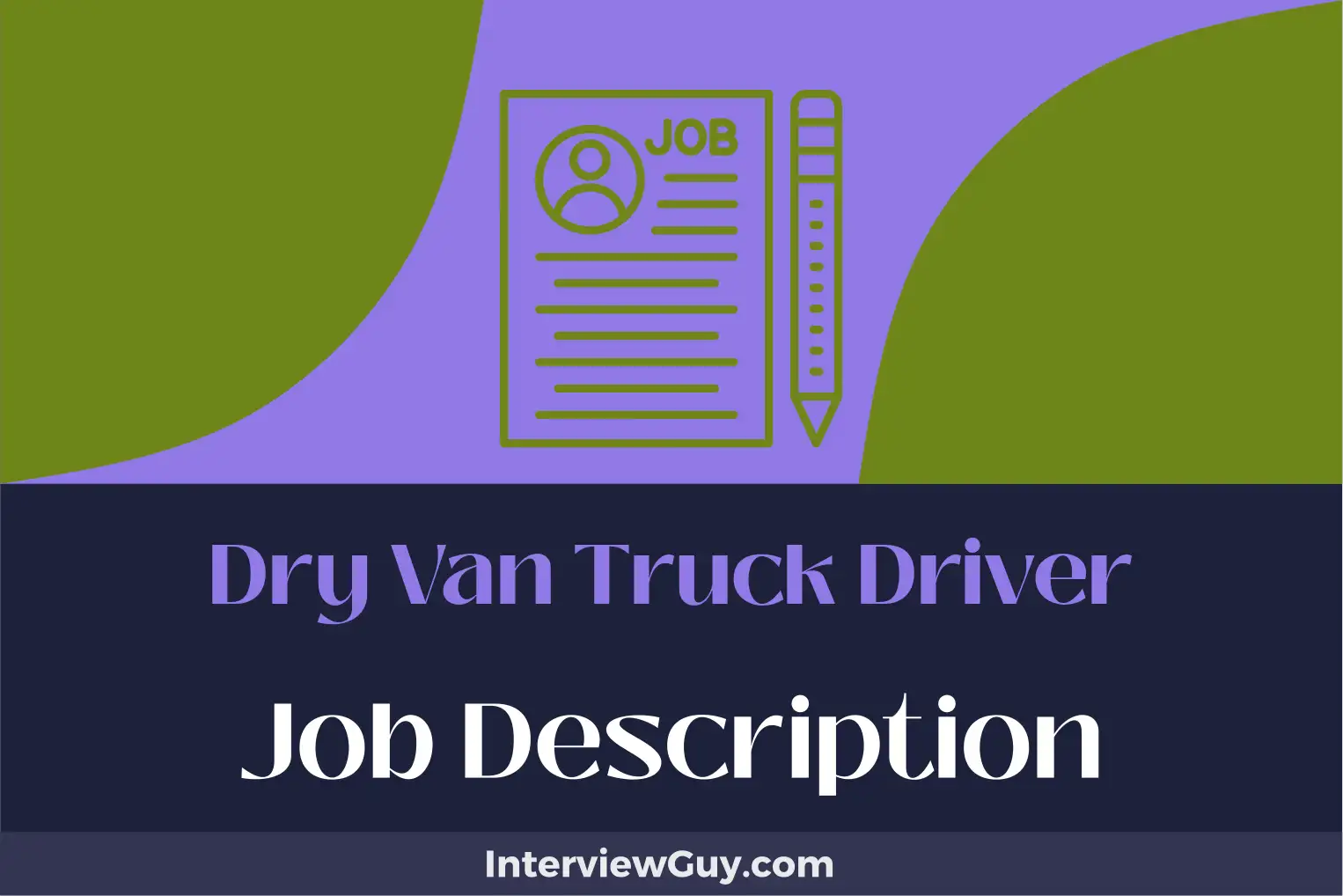 dry van truck driver job description