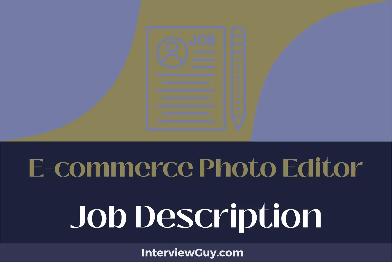 e commerce photo editor job description