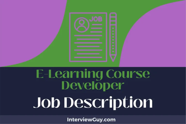 E-Learning Course Developer Job Description [Updated for 2025]