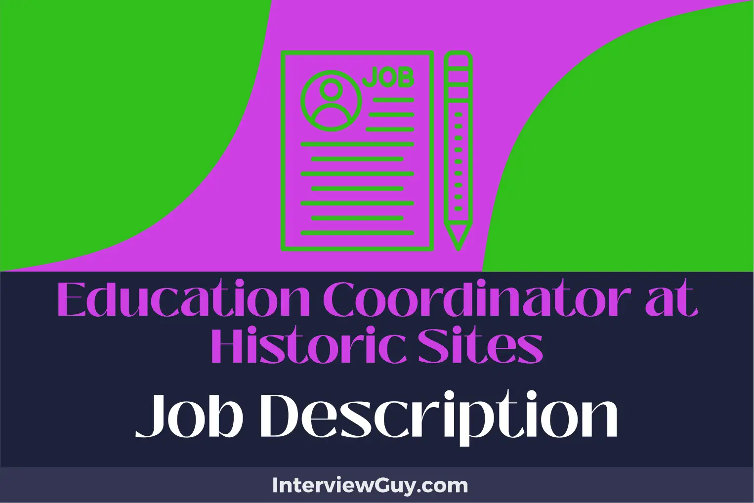 education coordinator at historic sites job description