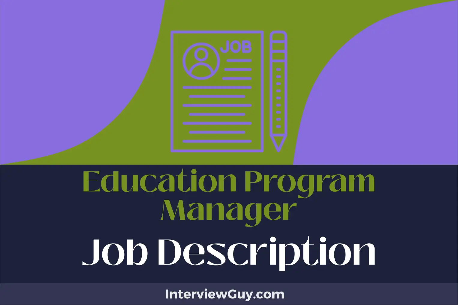 education program manager job description