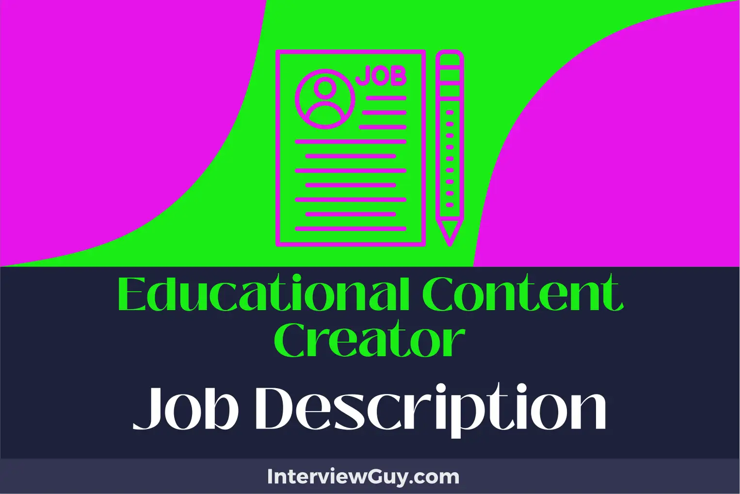 educational content creator job description