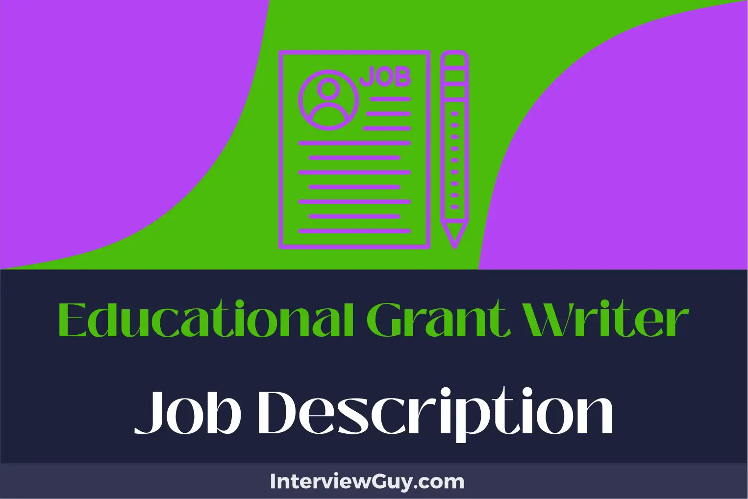 educational grant writer job description