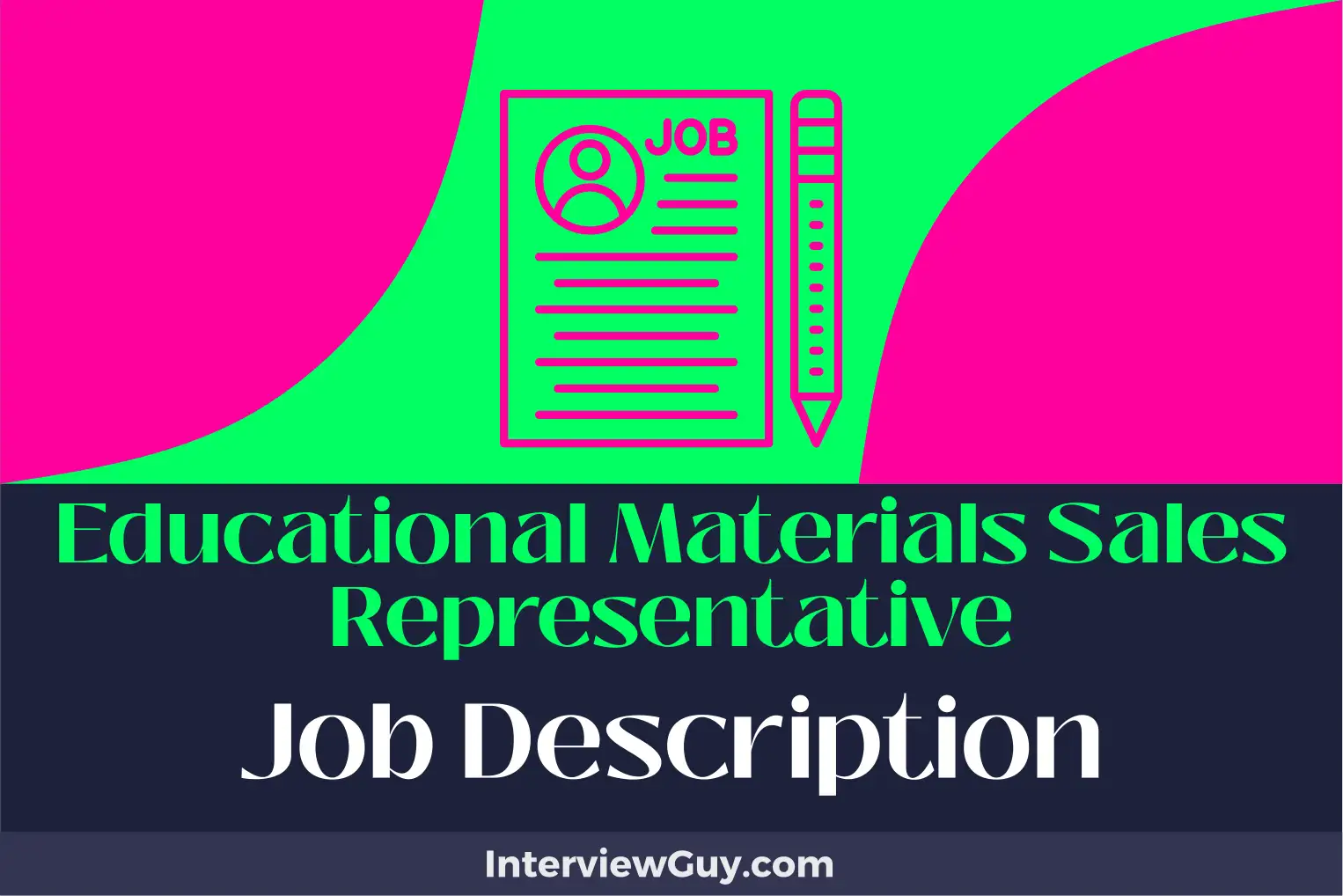 educational materials sales representative job description