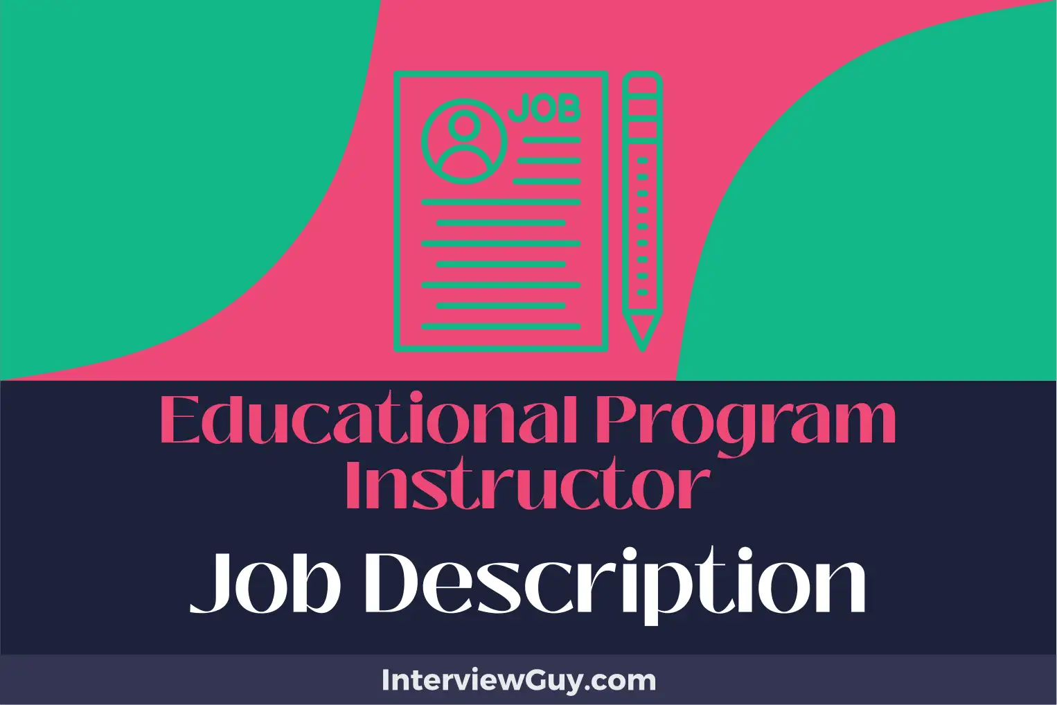 educational program instructor job description