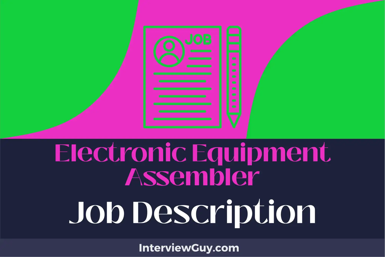 electronic equipment assembler job description