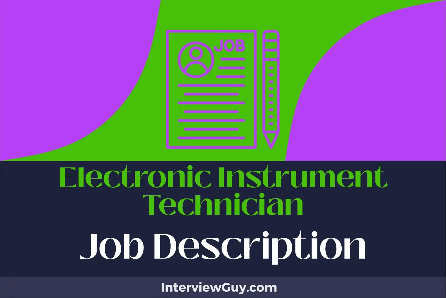 electronic instrument technician job description
