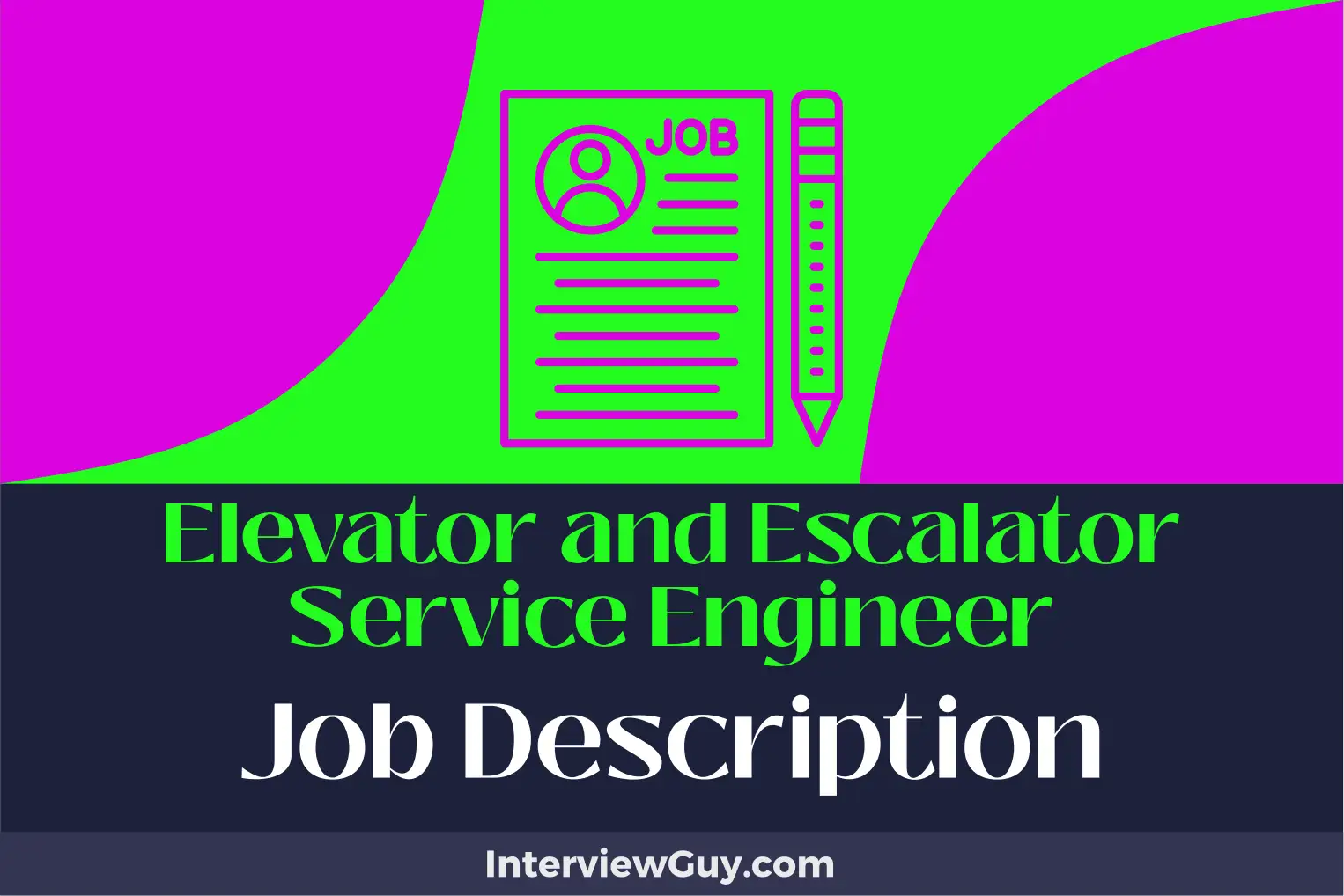 elevator and escalator service engineer job description