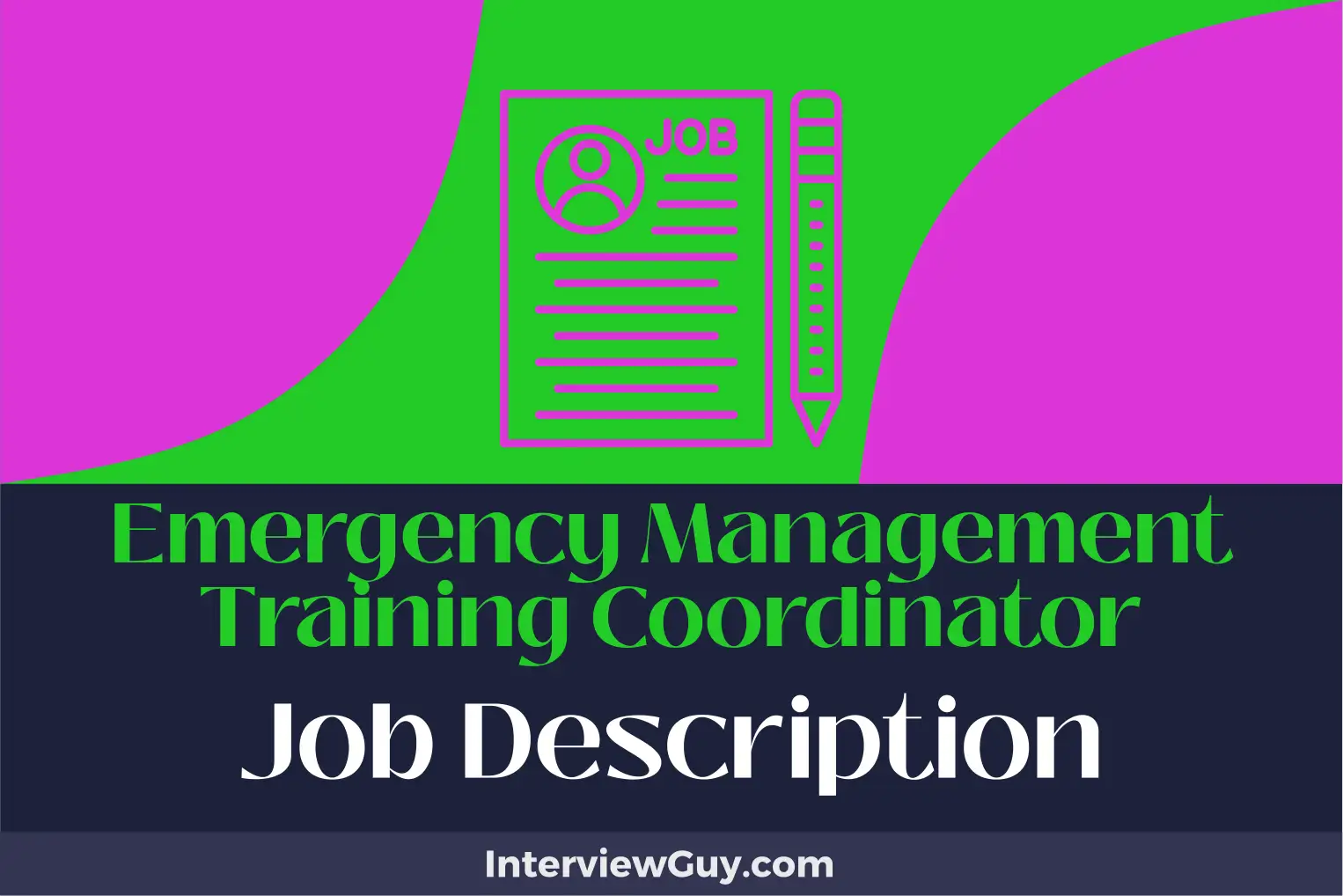 emergency management training coordinator job description