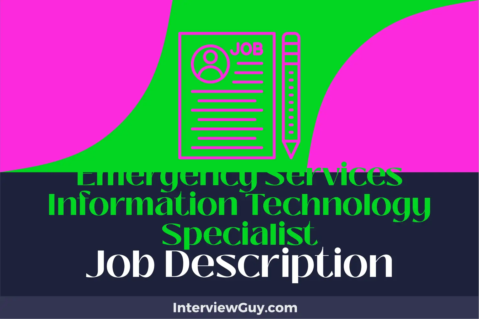 emergency services information technology specialist job description