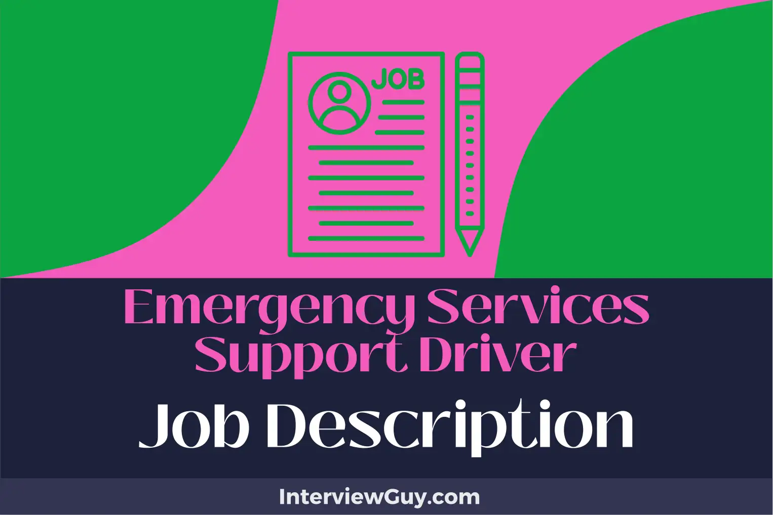 emergency services support driver job description