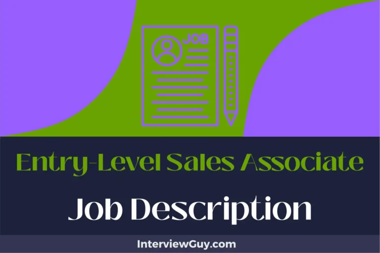 Entry-Level Sales Associate Job Description [Updated for 2025]