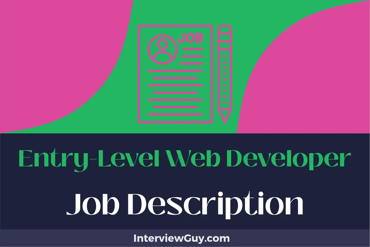 entry level web developer job description