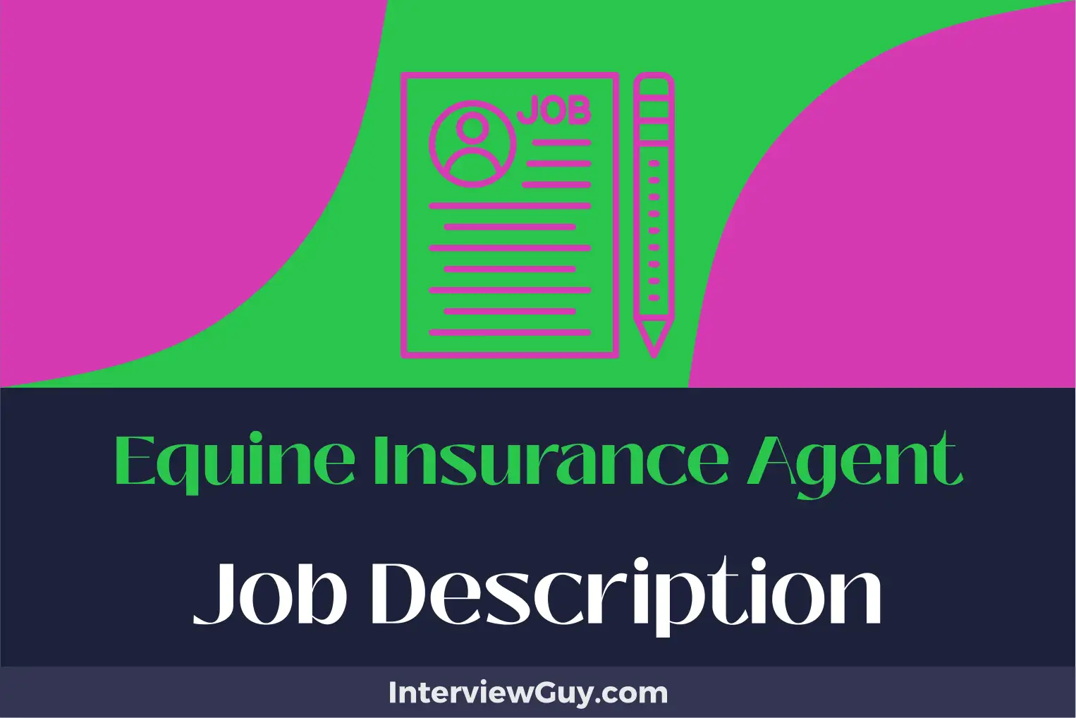 equine insurance agent job description