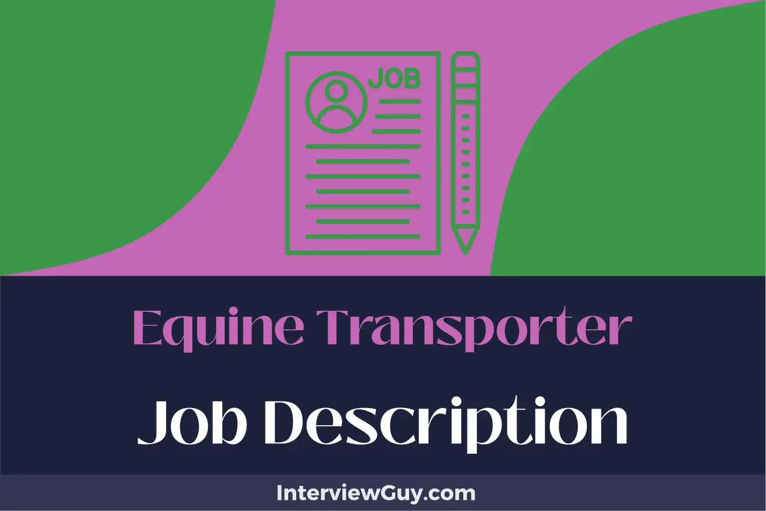 equine transporter job description