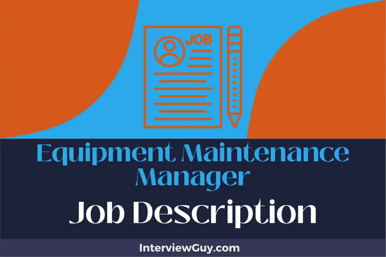 equipment maintenance manager job description