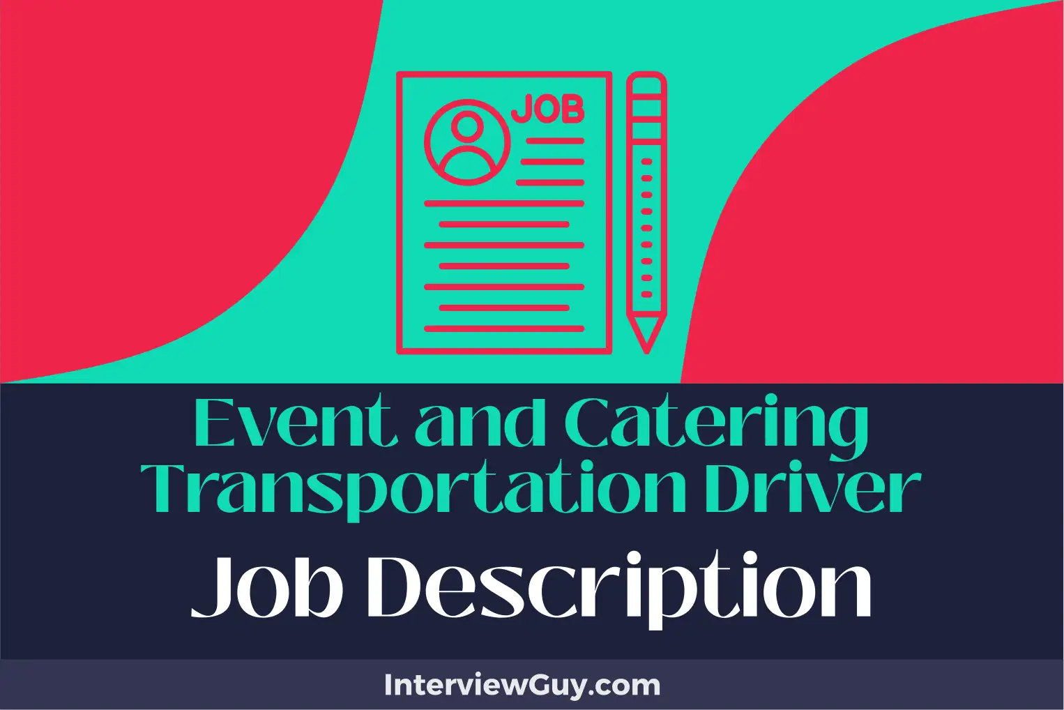 event and catering transportation driver job description
