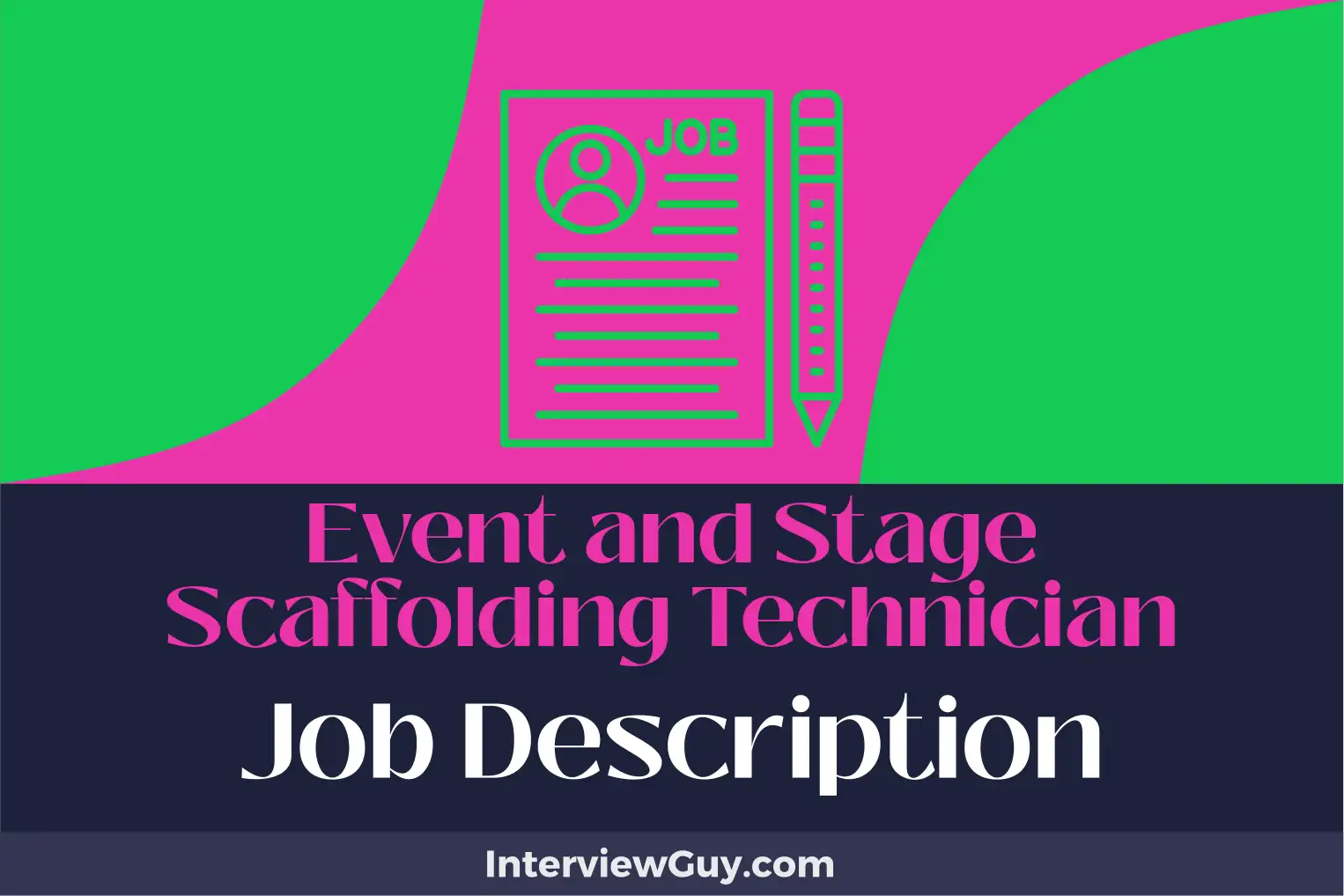 event and stage scaffolding technician job description