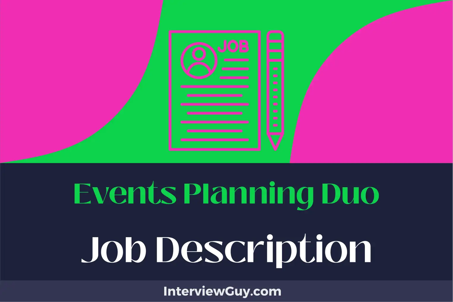 events planning duo job description