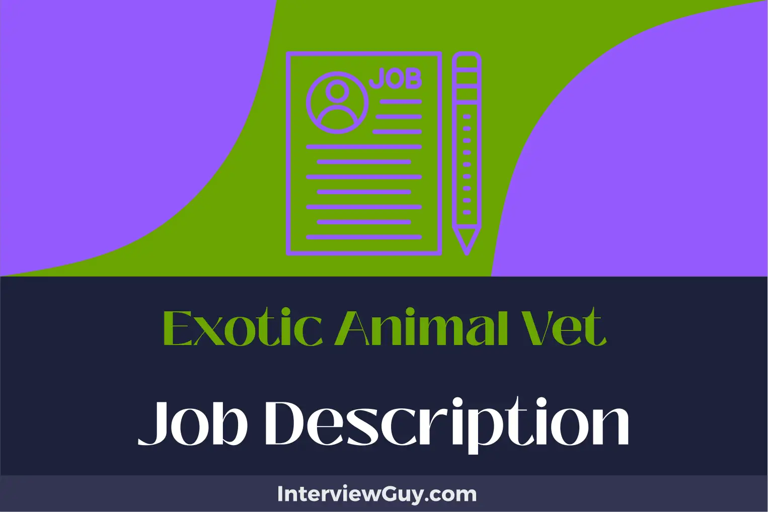 exotic animal vet job description
