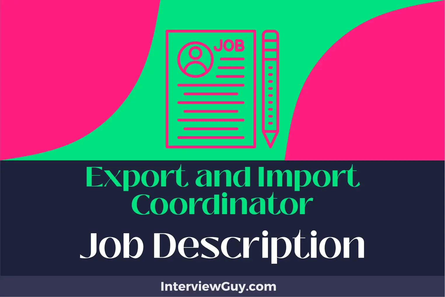 export and import coordinator job description