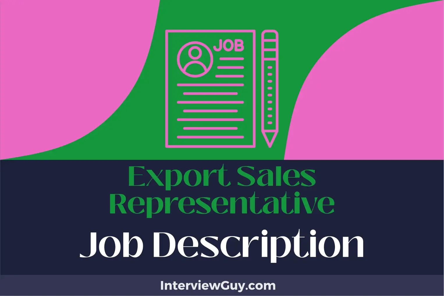 export sales representative job description