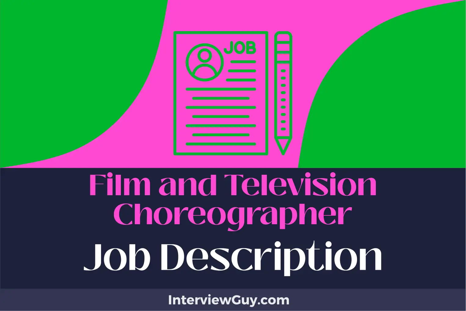 film and television choreographer job description