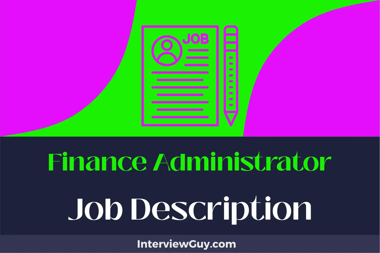 finance administrator job description