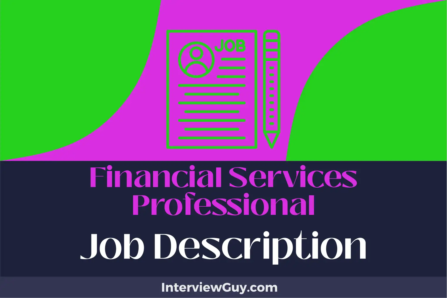 financial services professional job description