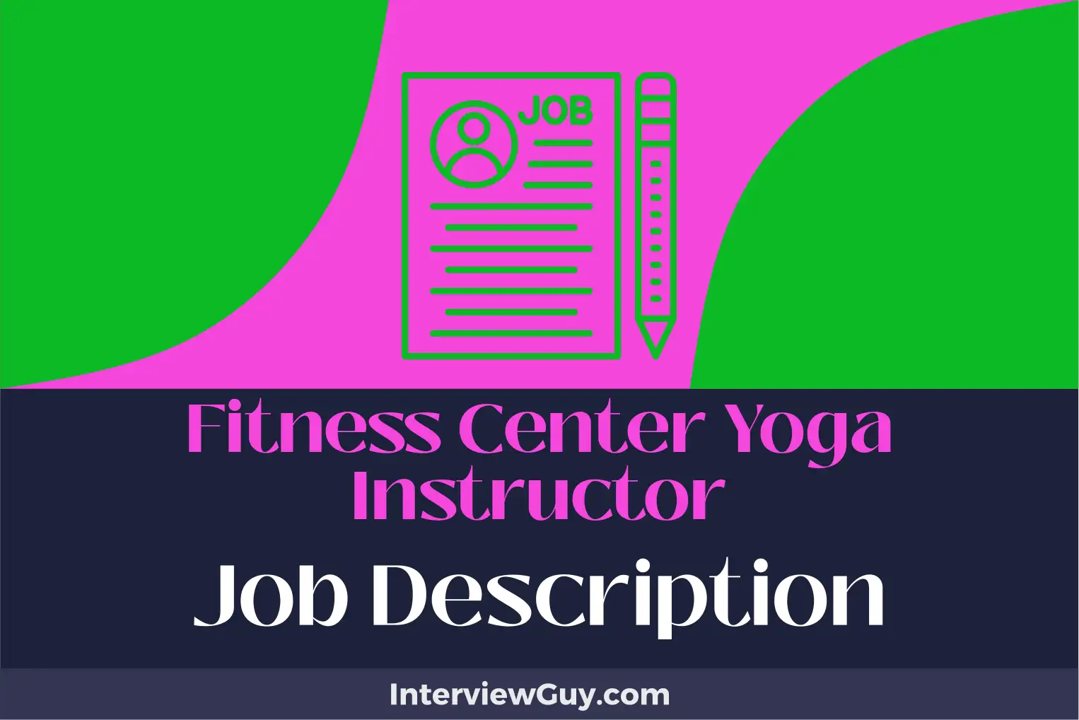 fitness center yoga instructor job description