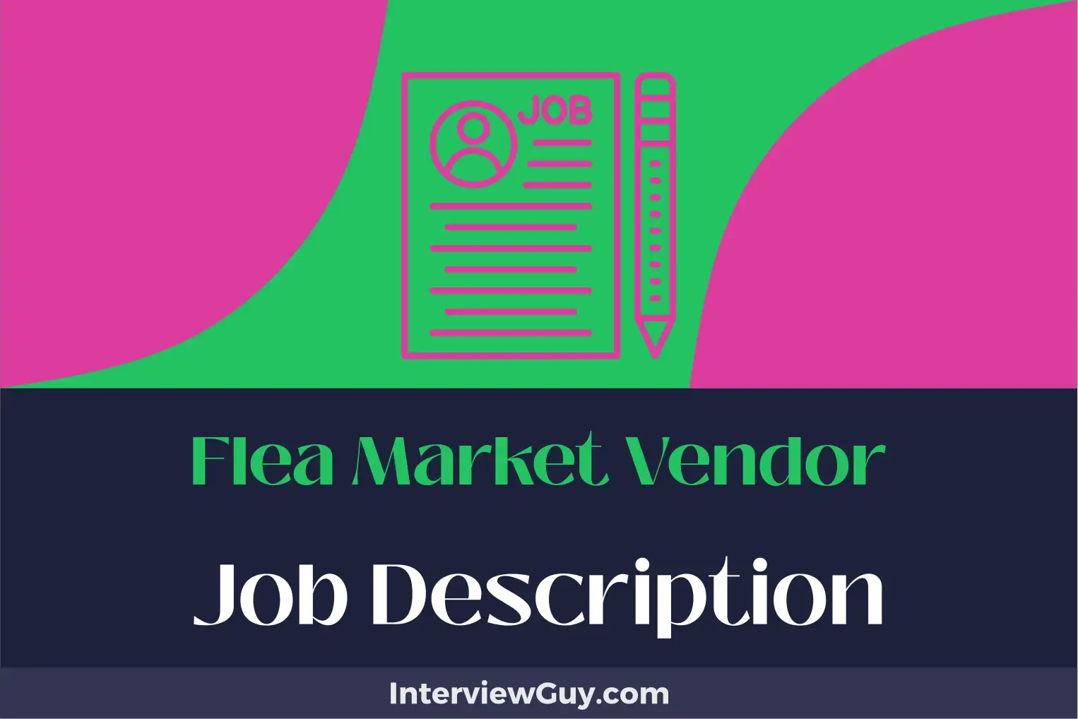 flea market vendor job description