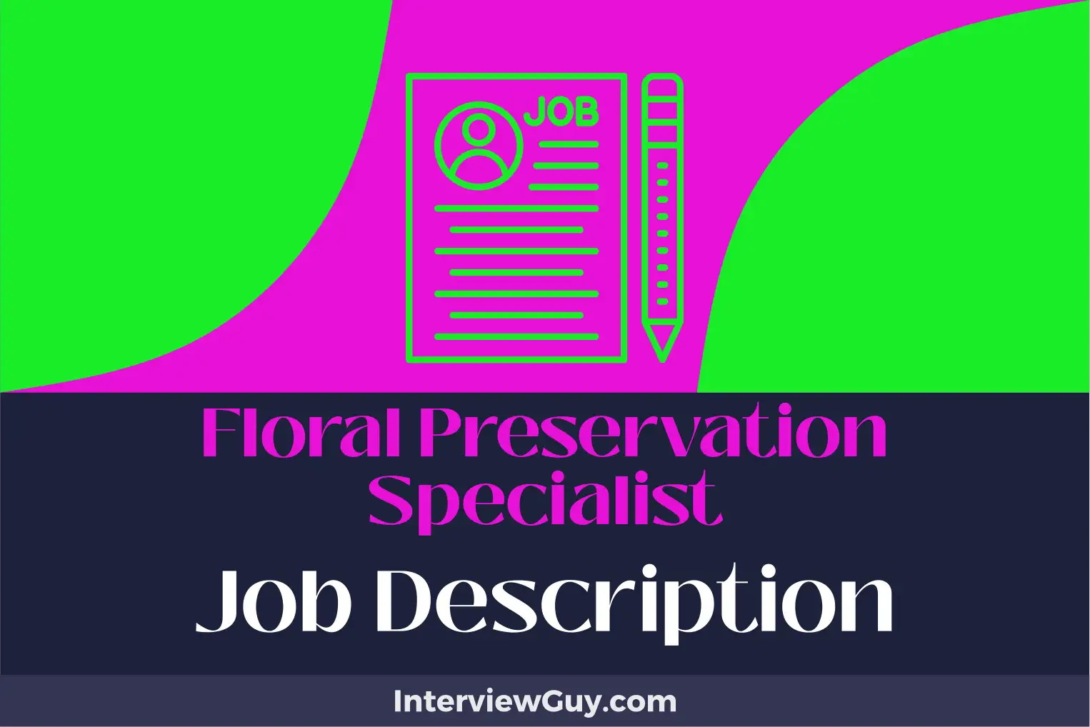 floral preservation specialist job description