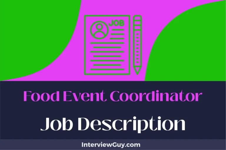 Food Event Coordinator Job Description [Updated for 2025]