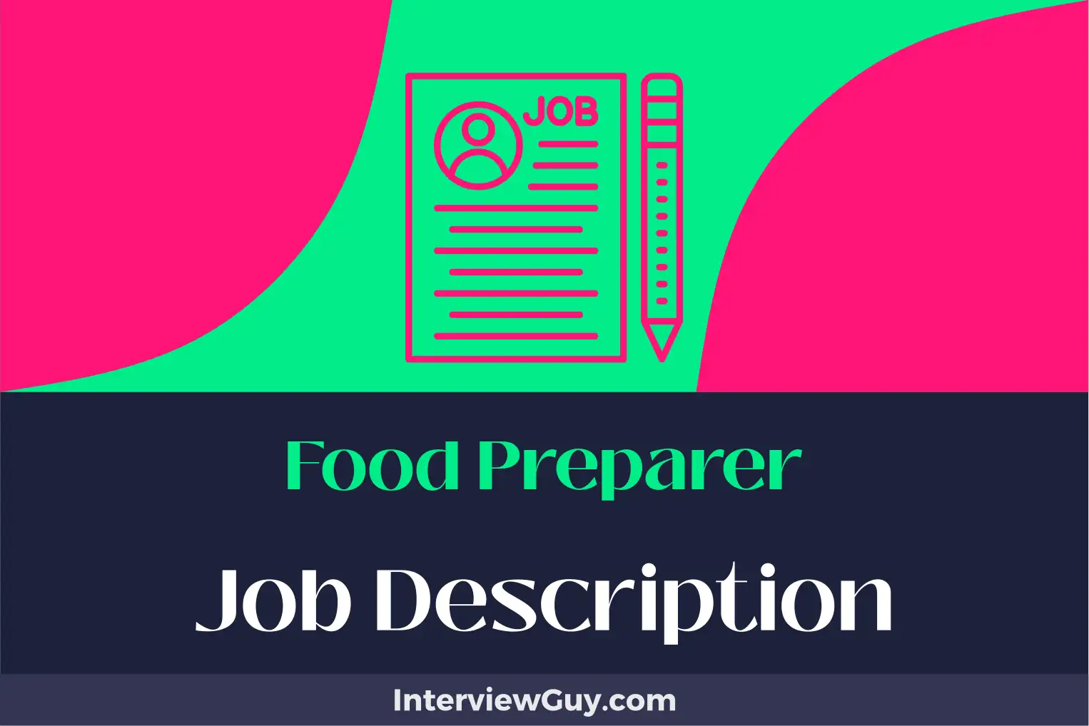food preparer job description