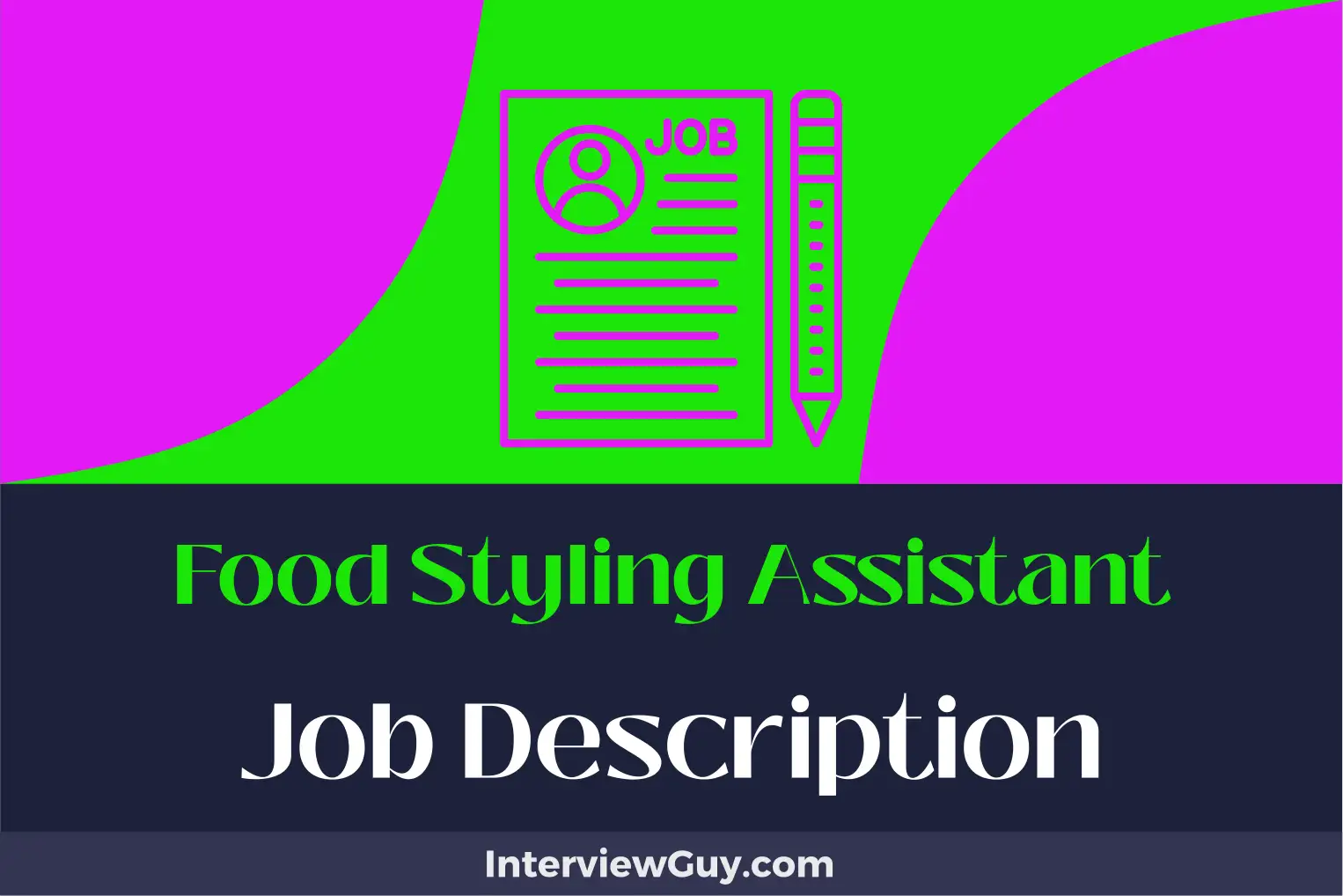 food styling assistant job description