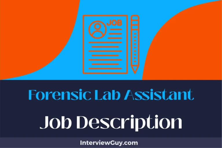 Forensic Lab Assistant Job Description [Updated for 2025]