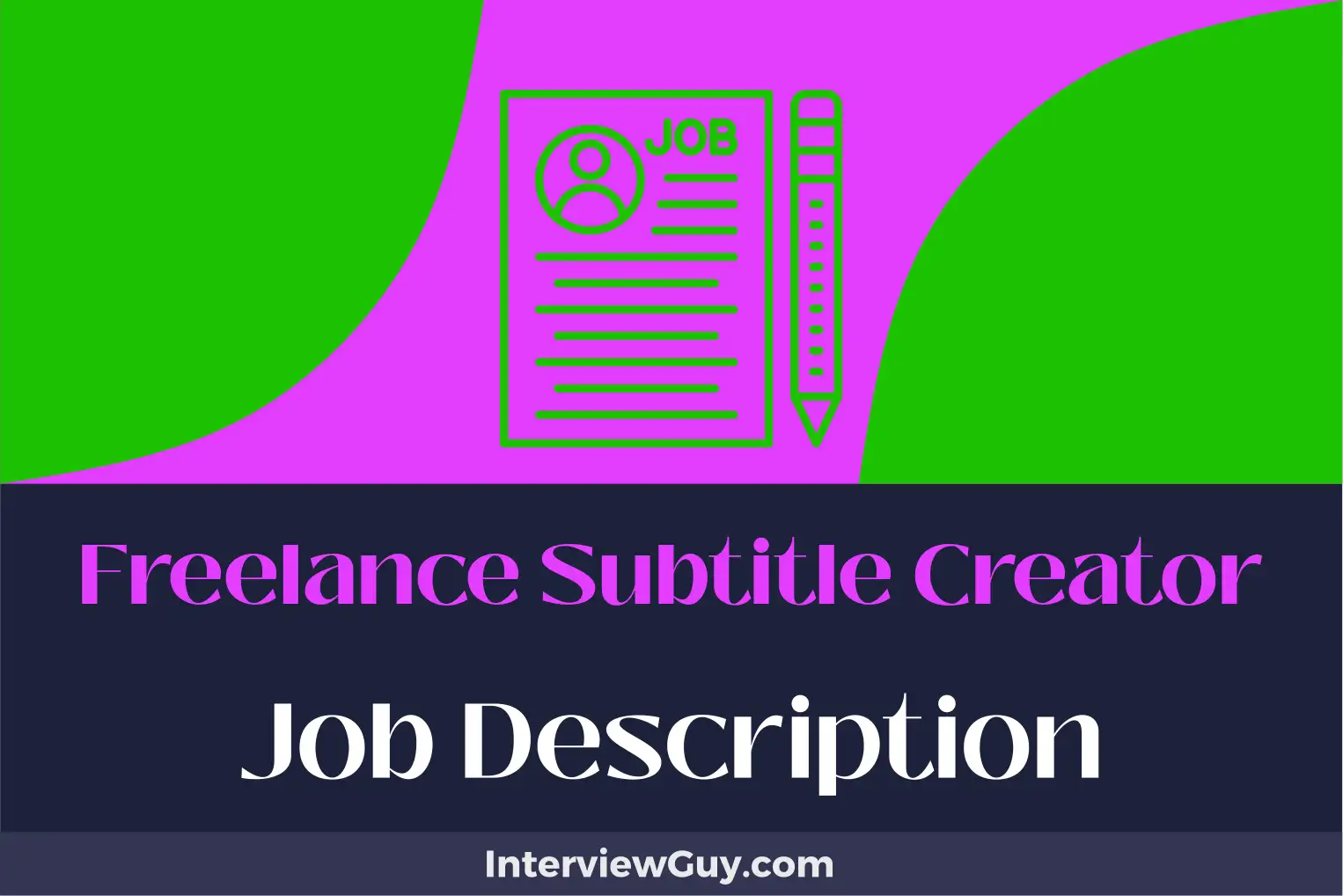 freelance subtitle creator job description