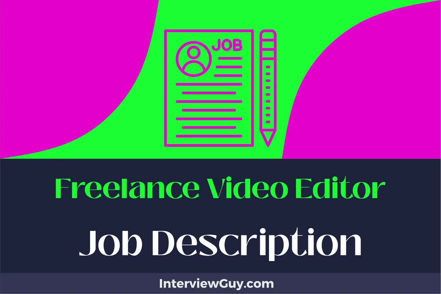 freelance video editor job description