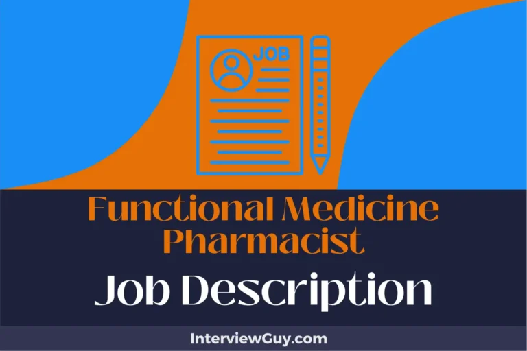 Functional Medicine Pharmacist Job Description [Updated for 2025]
