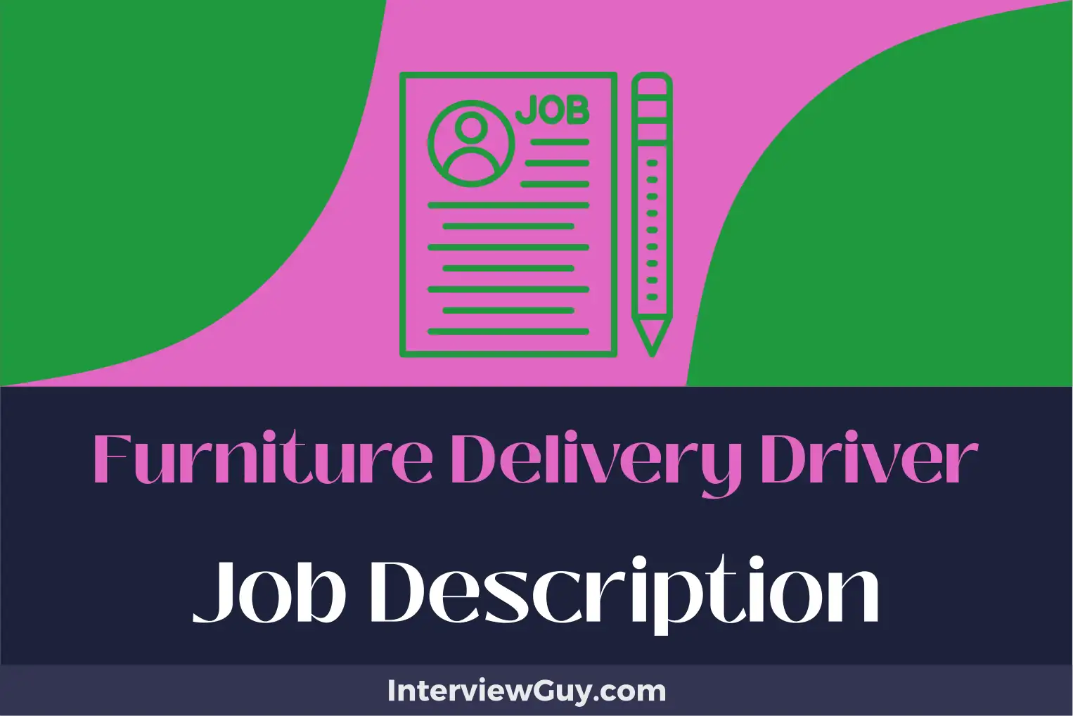 furniture delivery driver job description