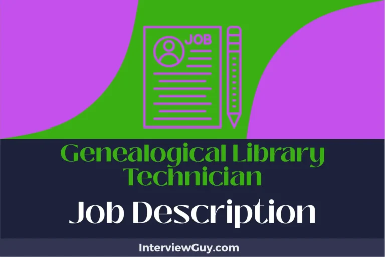 Genealogical Library Technician Job Description [Updated for 2025]