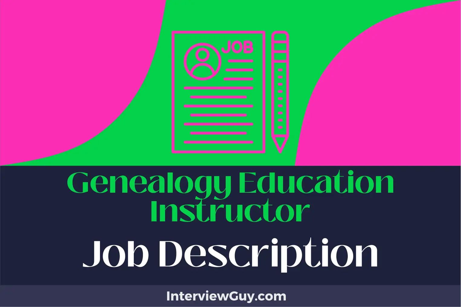 genealogy education instructor job description
