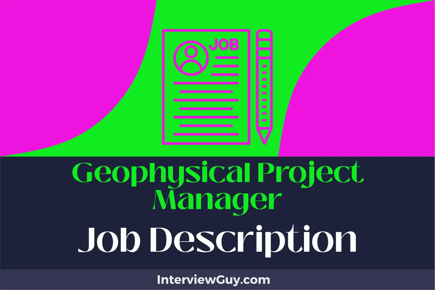 geophysical project manager job description
