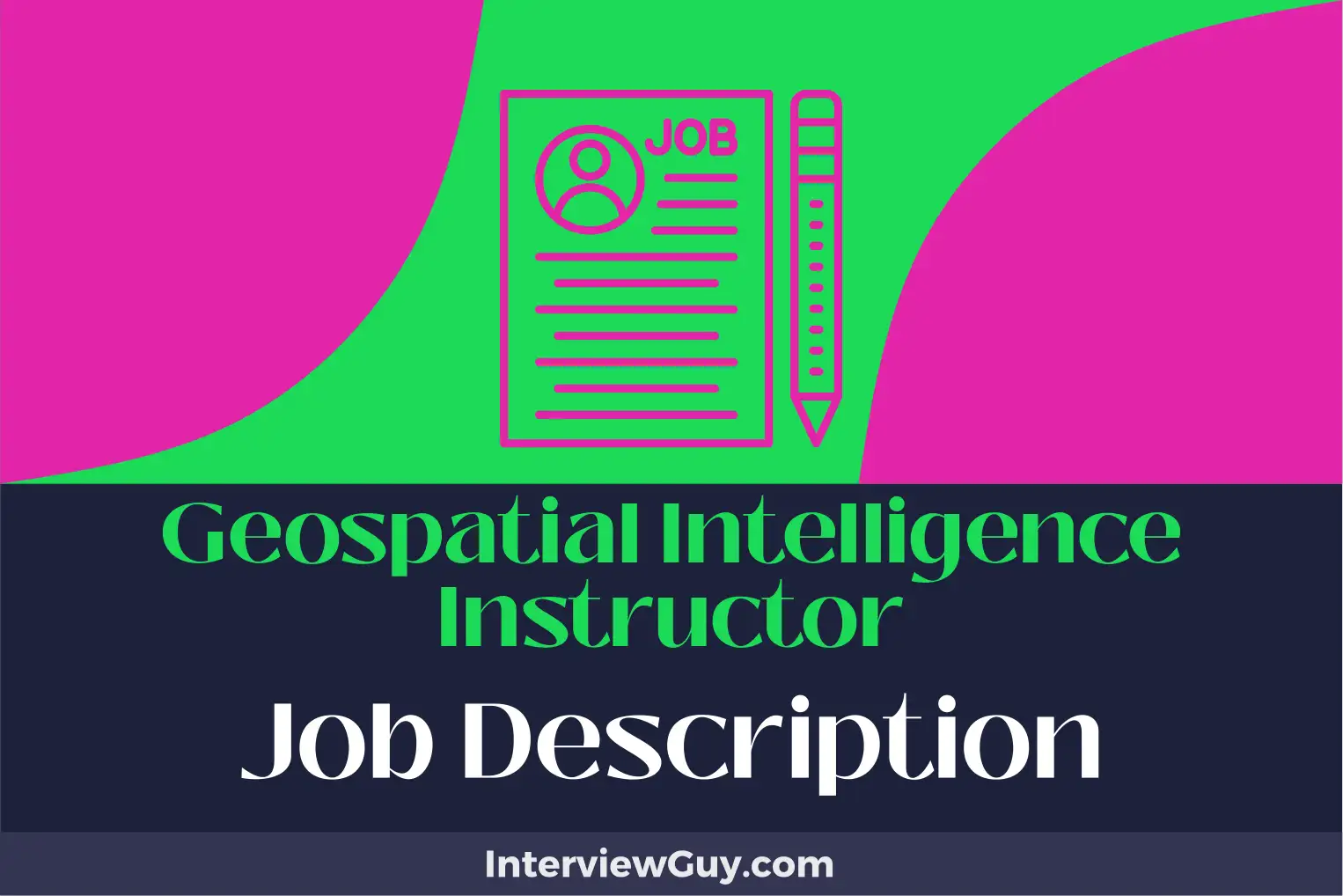 geospatial intelligence instructor job description