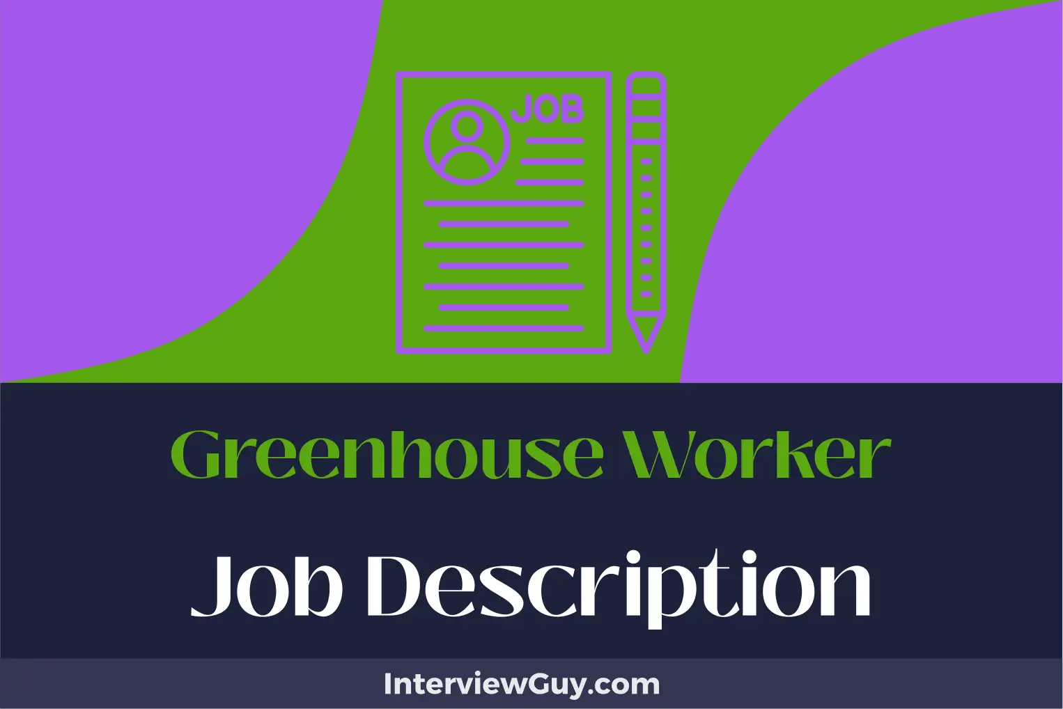 greenhouse worker job description