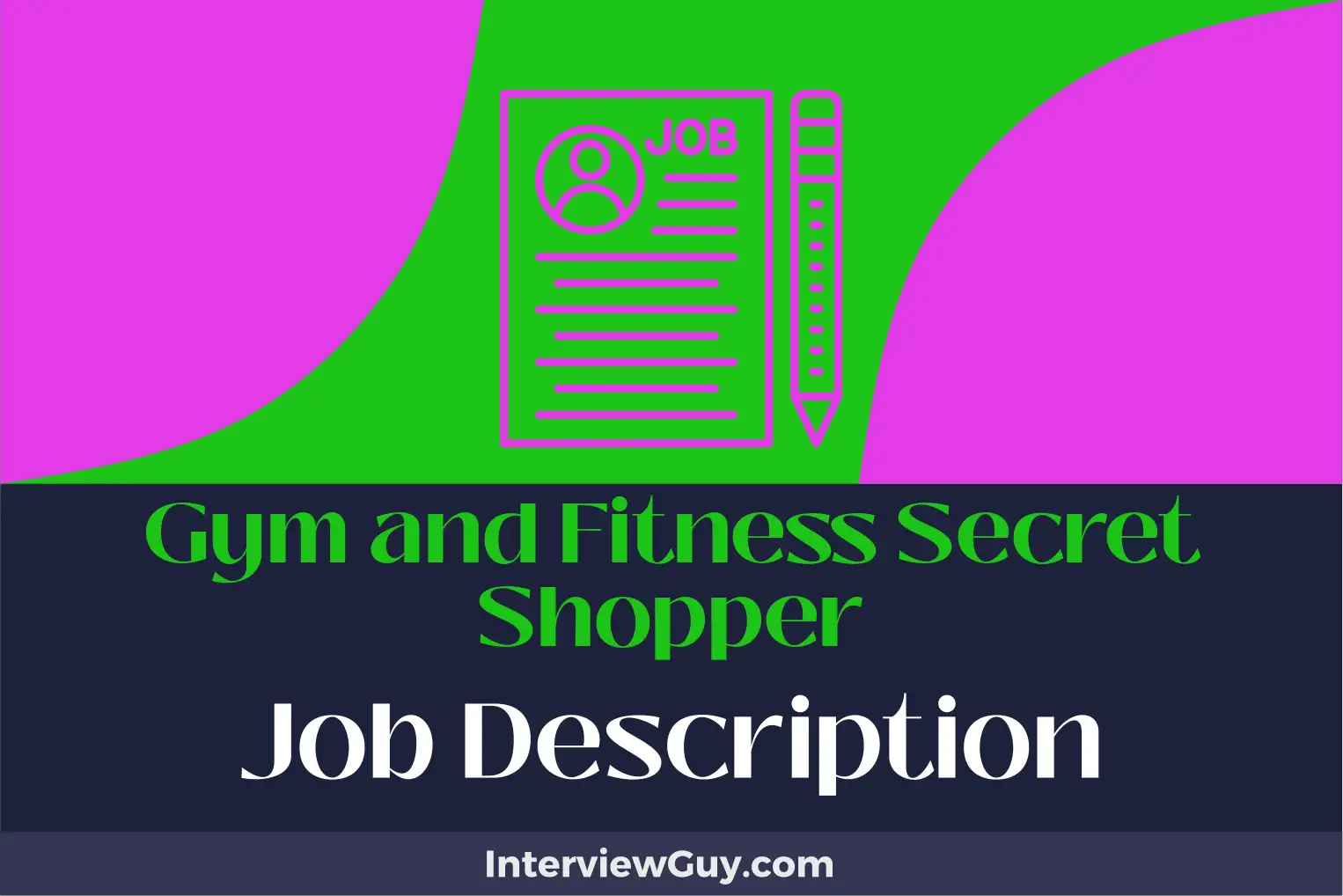gym and fitness secret shopper job description