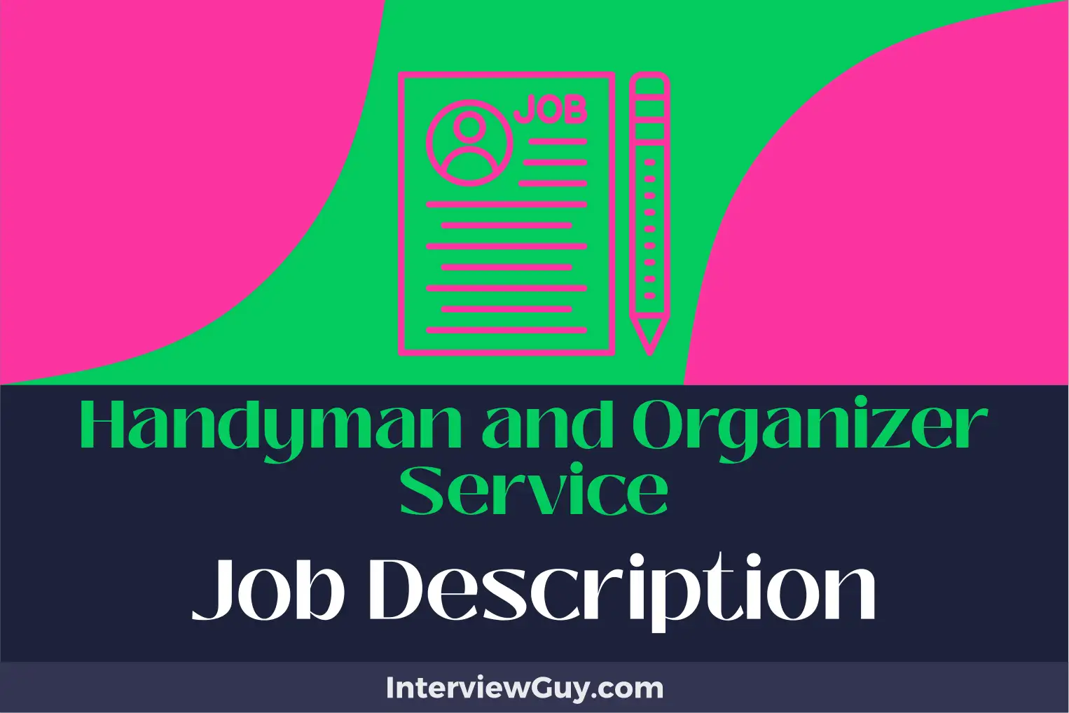 handyman and organizer service job description
