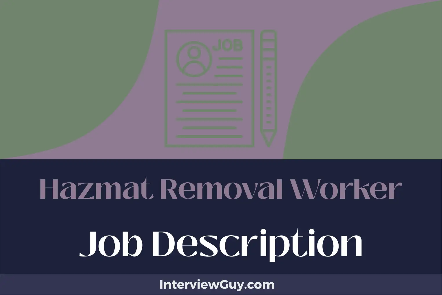 hazmat removal worker job description