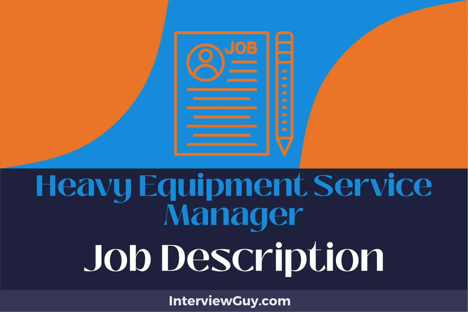 heavy equipment service manager job description