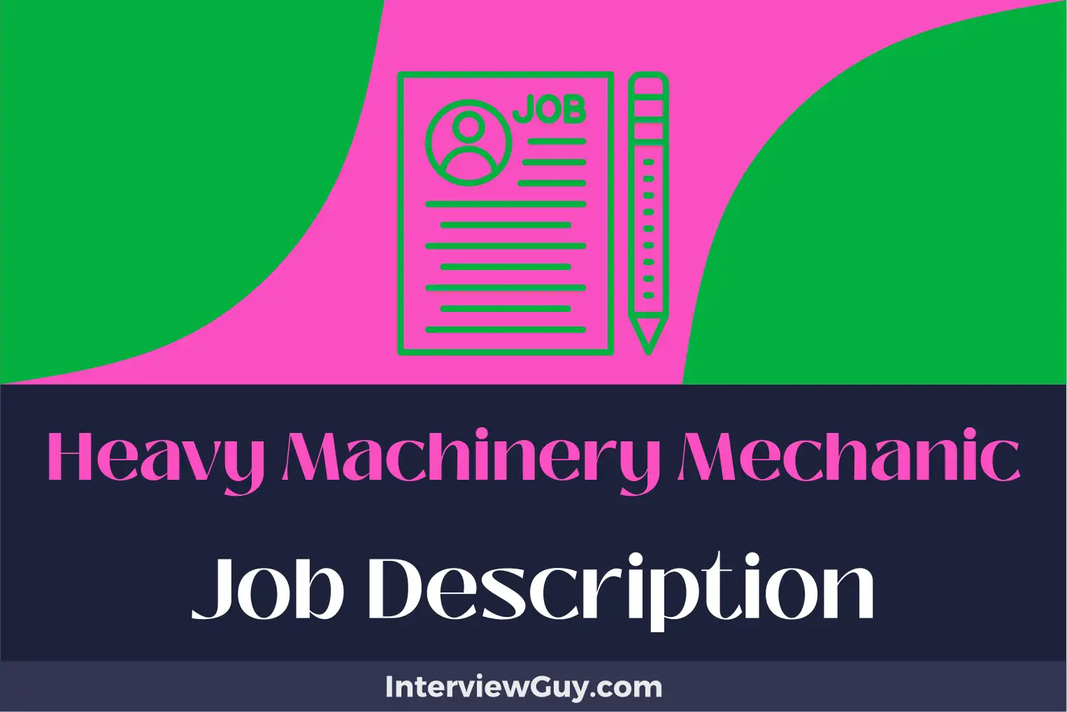 heavy machinery mechanic job description